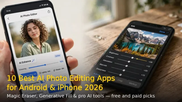 10 Best AI Photo Editing Apps for Android & iPhone 2026