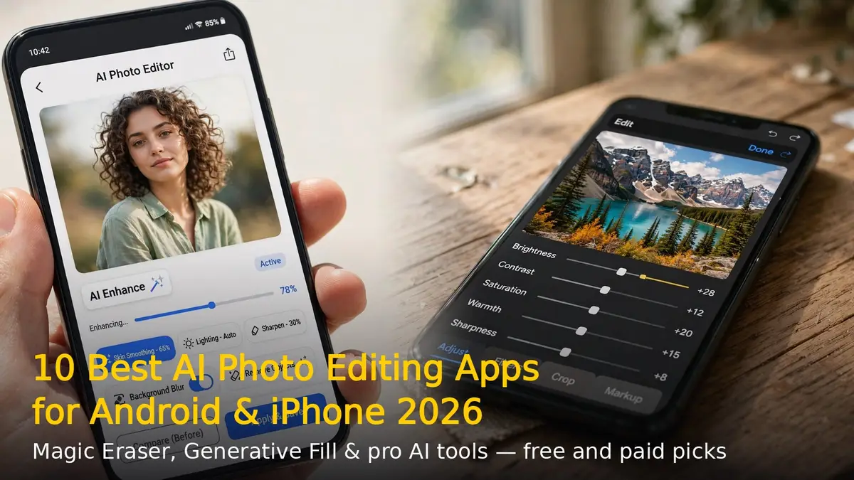 10 Best AI Photo Editing Apps for Android & iPhone 2026