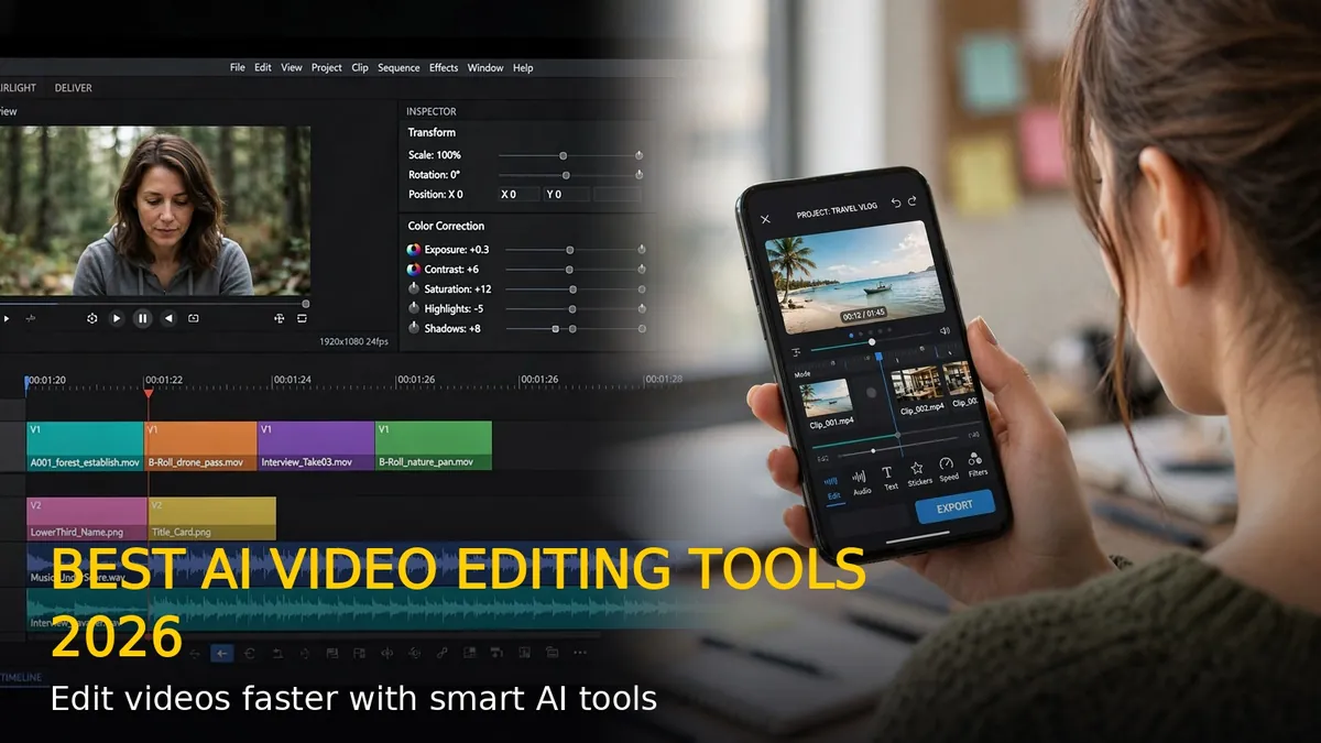 Best AI Video Editing Tools 2026: Top 8 Ranked