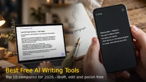 Best free AI writing tools in 2026: ChatGPT, Gemini, Claude, Copilot, Grammarly and QuillBot compared