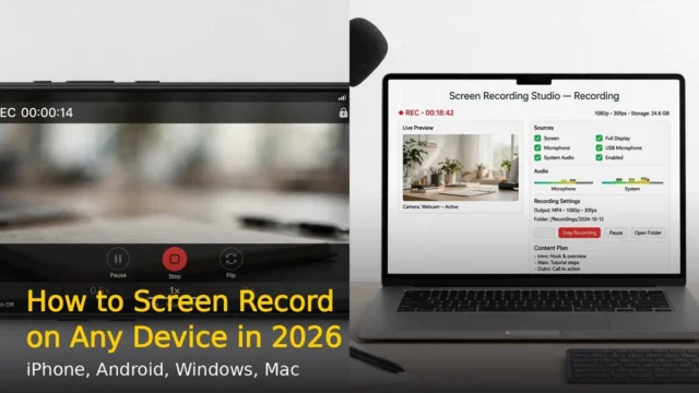 How to Screen Record on Any Device in 2026