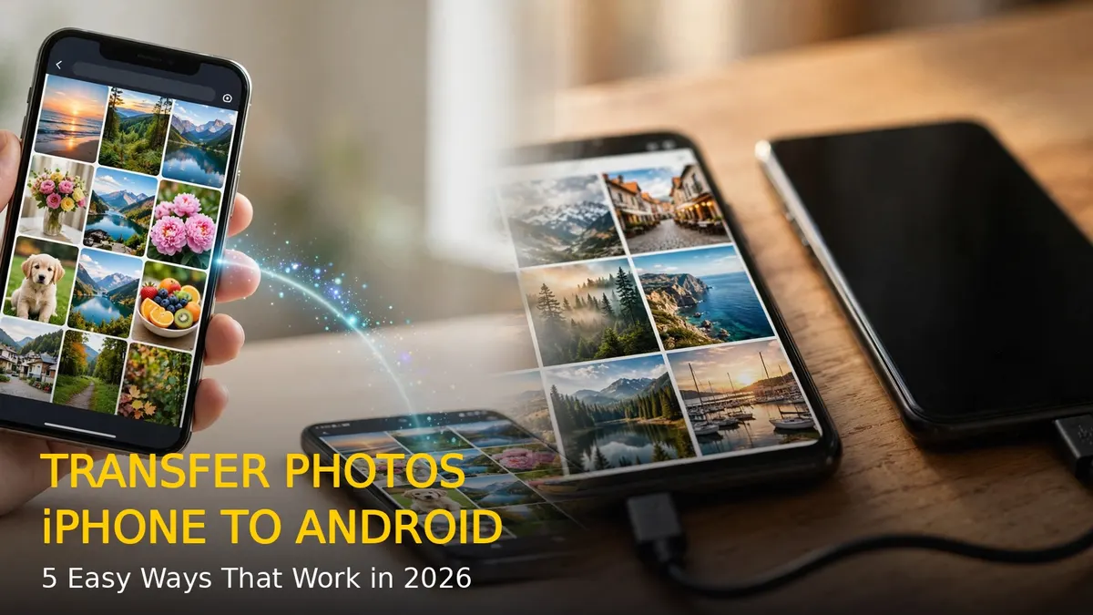 How to Transfer Photos from iPhone to Android: 5 Easy Ways (2026)