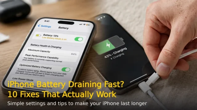 iPhone Battery Draining Fast? 10 Fixes That Work (2026)