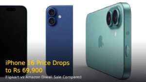 iPhone 16 Price Drops to ₹69,900: Flipkart vs Amazon Diwali Sale Compared