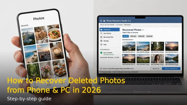 How to Recover Deleted Photos from Phone and PC in 2026