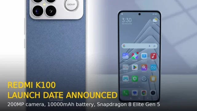 Redmi K100 Launch Date Announced: 200MP Camera, 10000mAh Battery