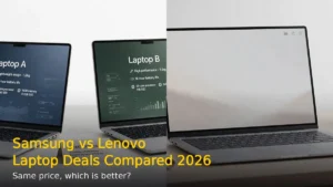 Samsung vs Lenovo laptop deals compared 2026